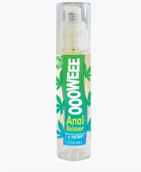 Oooweee Anal Relaxer Silicone Lubricant Plus Hemp - 1.7 Fl. Oz. / 50 ml