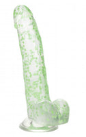 Naughty Bits I Leaf Dick Glow-in-the-Dark Weed Leaf Dildo - Glow in the Dark