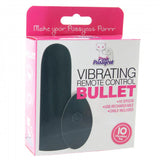 Pink Pussycat Vibrating Remote Control Bullet - Black