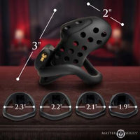 Lock Down Chastity Cage - Black